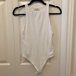Babaton 90s Contour Bodysuit in White